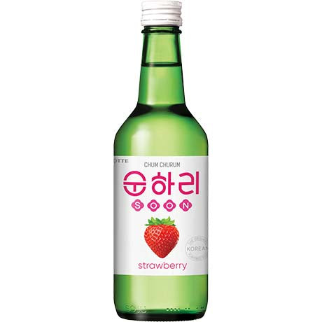 LOTTE Soju, Chum Churum Strawberry, 12% vol 350 ml (Art. 4406-13) – 3er-Pack (3×350 g)