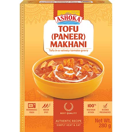 ASHOKA - Instant Makhani Paneer Tofu 280 g – 4er-Pack (4×280 g)