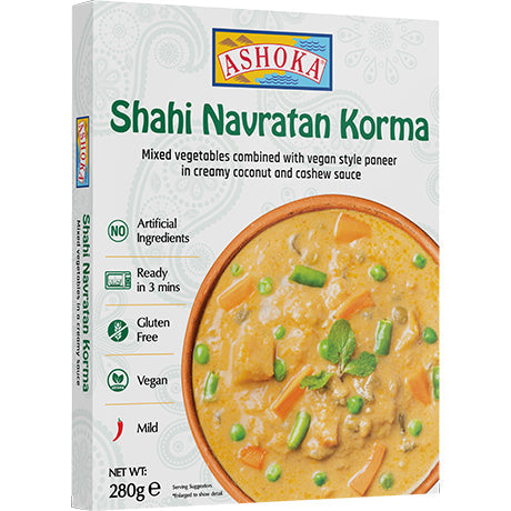 ASHOKA - Instant Shahi Navratan Korma 280 g – 4er-Pack (4×280 g)