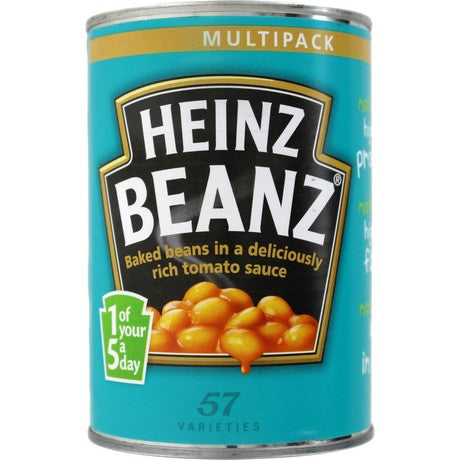 Heinz Baked Beanz - Gebackene Bohnen in Tomatensauce 415 g – 4er-Pack (4×415 g)
