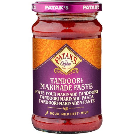PATAK'S PATAKs Tandoori Currypaste, Leicht scharfe Gewürzpaste für authentische Curry-Gerichte, Ideal zum Würzen von Fleisch, Fisch oder Gemüse 312 g
