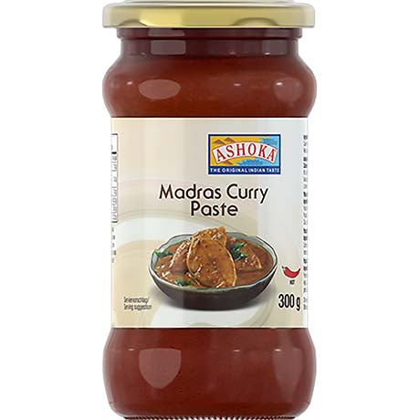 ASHOKA - Madras Curry Paste 300 g – 3er-Pack (3×300 g)