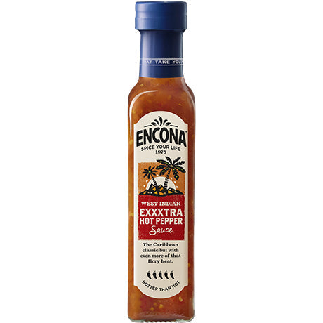 Encona West Indian Extra-Hot Pepper Sauce 142ml – 6er-Pack (6×142 g)