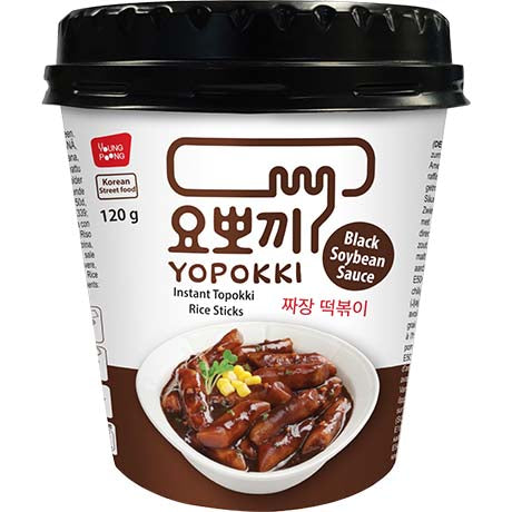 YP Yopokki Topokki Reiskuchen Jjajang Cup 120g – 3er-Pack (3×120 g)