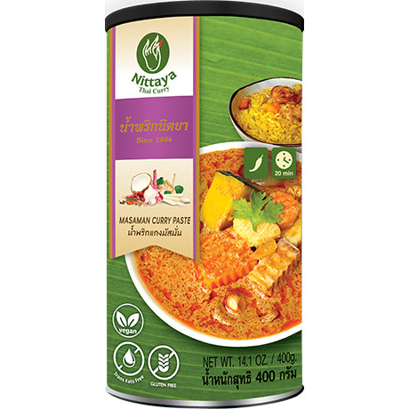 Nittaya Gelbe Currypaste - Authentische Thai Kari Paste, 400 g (Art. 5127-4)