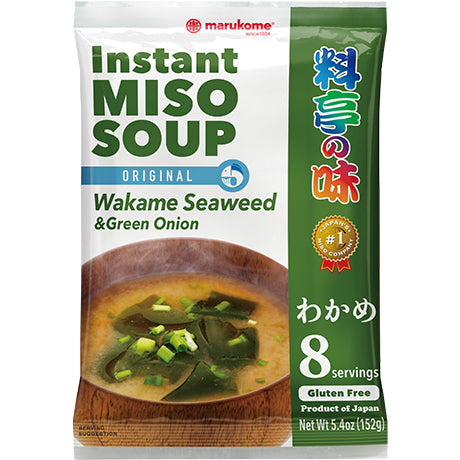 Marukome Instant Misosuppe Wakame & Green Onion 152g – 5er-Pack (5×152 g)