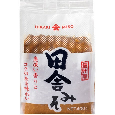 Hikari Miso Pasta Rot & Weiß – Doppelpack – Aka & Shiro Miso Suppen Paste zum Kombinieren – Vegan – OG ASIA 400 g (Art. 5281) – 4er-Pack (4×400 g)