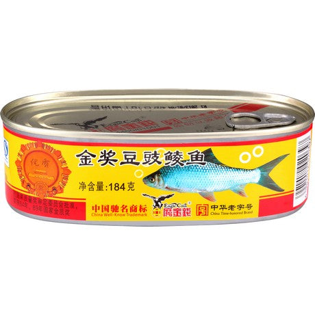 [ 184g ] EAGLE COIN Gebackene Hasel mit gesalzenen schwarzen Bohnen / Fried Dace with Salted Black Beans (Art. 5315-21)