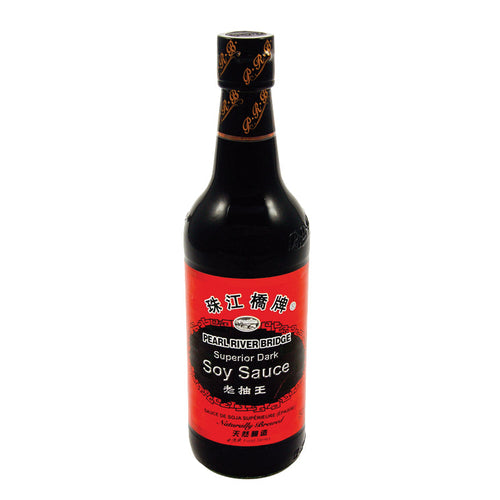 Pearl River Bridge Superior Dunkle Sojasauce, 500 ml – 3er-Pack (3×500 g)