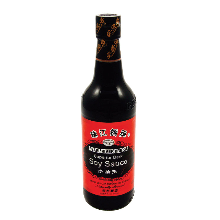 Pearl River Bridge Superior Dunkle Sojasauce, 500 ml – 3er-Pack (3×500 g)