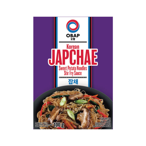 OBAP Korean Japchae Sweet Potato Noodles Stir-Fry Sauce - Würzsauce nach koreanischer Art zum Braten - 100g – 6er-Pack (6×100 g)