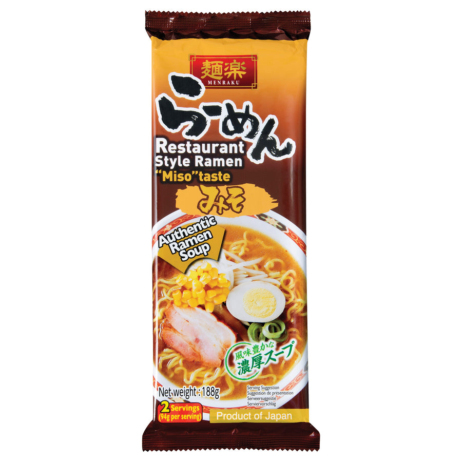Hikari Ramen Nudelsuppe Miso Geschmack 188g – 3er-Pack (3×188 g)