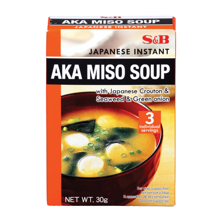 S&B - Instant Aka Miso Suppe 30 g – 3er-Pack (3×30 g)
