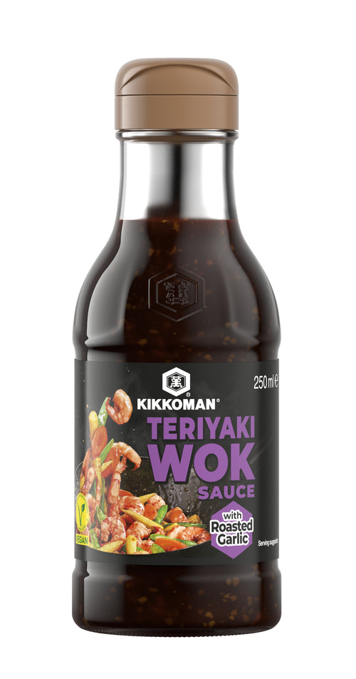Kikkoman Teriyaki Wok & Pfannensauce mit geröstetem Knoblauch 250 ml