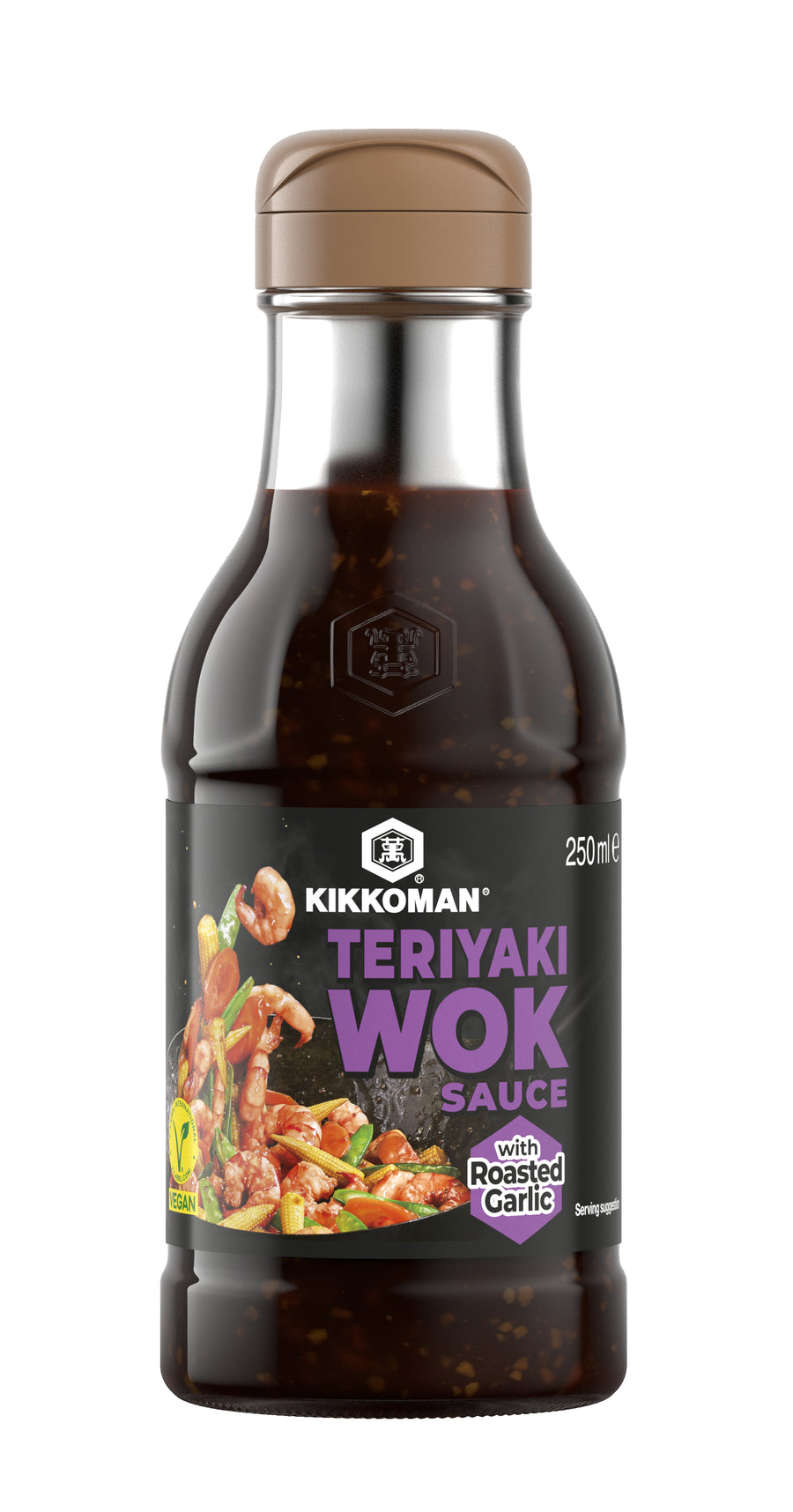Kikkoman Teriyaki Wok & Pfannensauce mit geröstetem Knoblauch 250 ml
