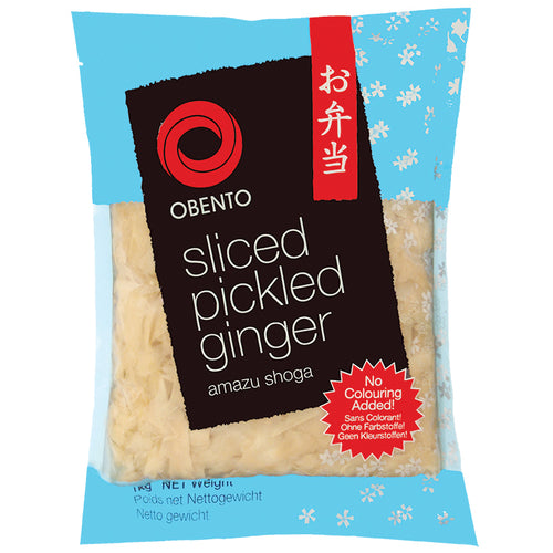 Obento Sliced Pickled Ginger (Eingelegter Ingwer in Scheiben), 1 kg