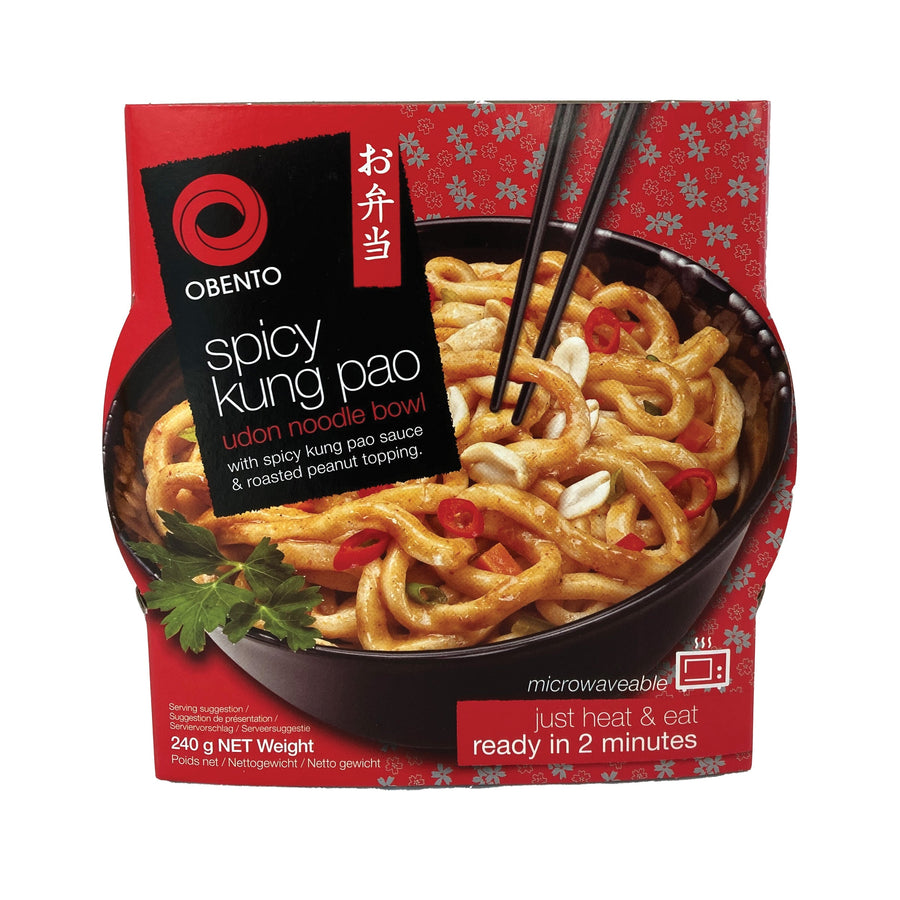 Obento Spicy Kung Pao Udon Bowl 240 g – 4er-Pack (4×240 g)