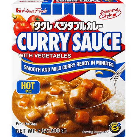 House Foods Japan Curry Sauce Hot 200g – 3er-Pack (3×200 g)