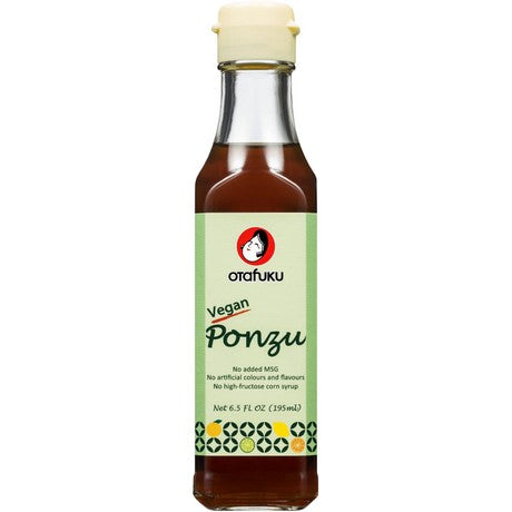 OTAFUKU Ponzu Würzsauce, Sojasauce mit Saft aus Zitrusfrüchten verfeinert, ideal zum Würzen und Dippen, vegan, glutenfrei 195 ml