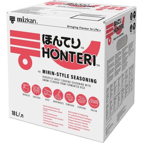 mizkan HONTERI MIRIN STYLE 18 Liter-Pack - süße Kochwürze (Art. 5786-8)