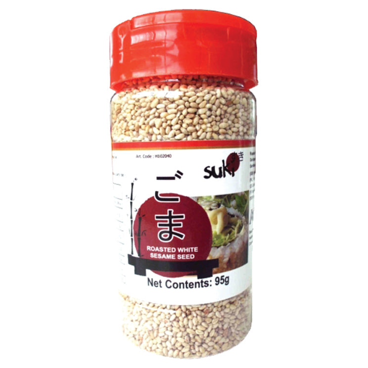 Suki Weiße Sesamesamen, geröstet, 95 g – 5er-Pack (5×95 g)