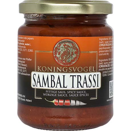 KONINGSVOGEL Sambal Trassi 270g | würzige Sauce mit Garnelengeschmack