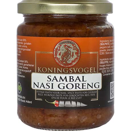KONINGSVOGEL Sambal Nasi Goreng 260g | Würzige Paste für gekochten Reis