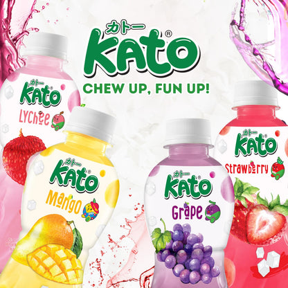 KATO - Erdbeeresaft Mit Nata De Coco - 24 X 320 ML - Multipack