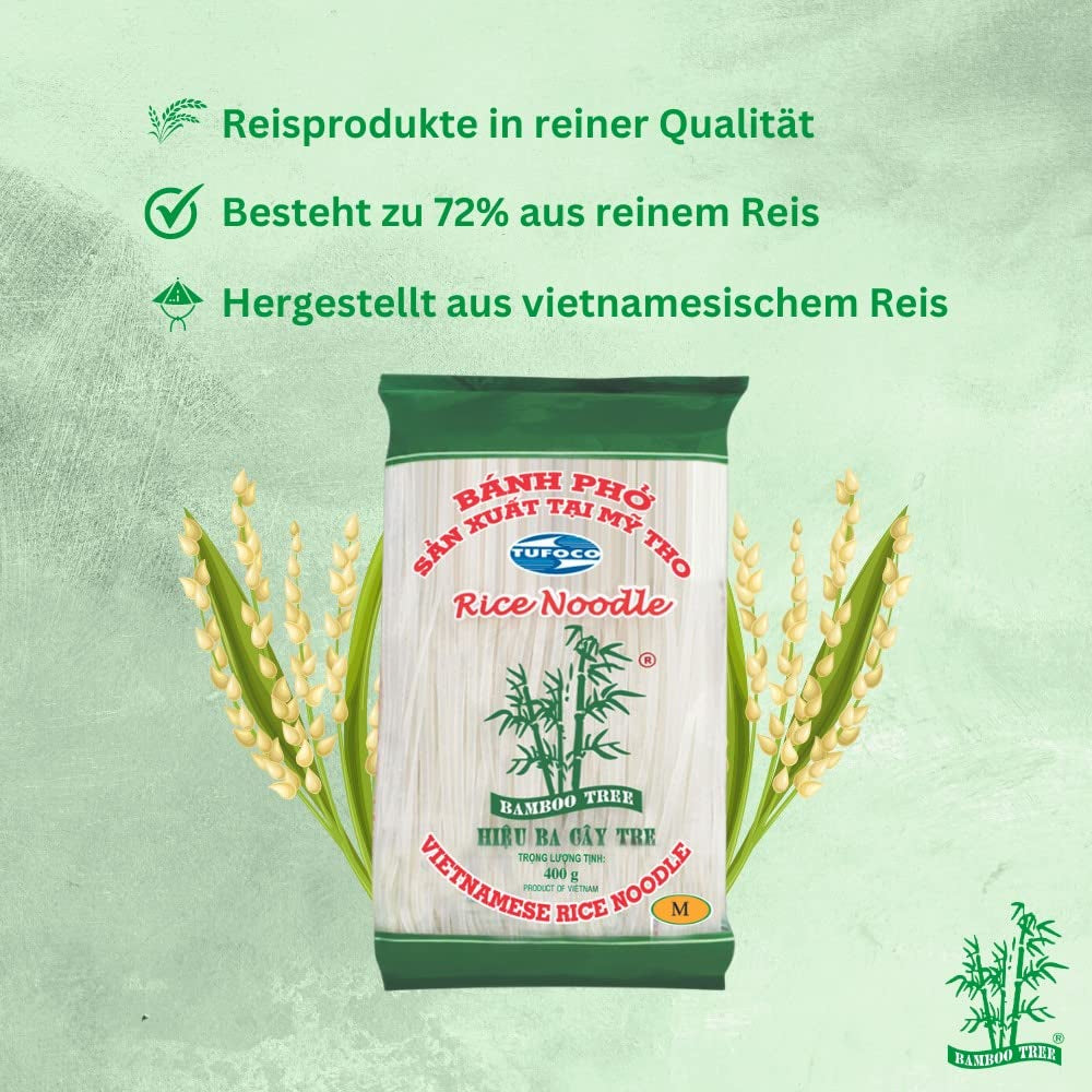 BAMBOO TREE - Reisnudeln 3 Mm. - 1 X 400 GR