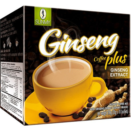 SLINMY Instant Kaffeemix mit Ginseng Extrakt Coffee plus 200g – 10 x 20 g