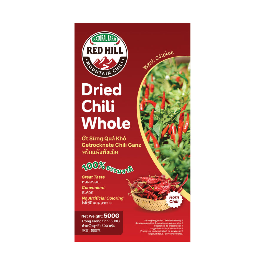 Red Hill Chili ganz getrocknet 500g