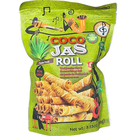 Coco Jas Roll Reiscracker mit Kokos und Pandan 100g