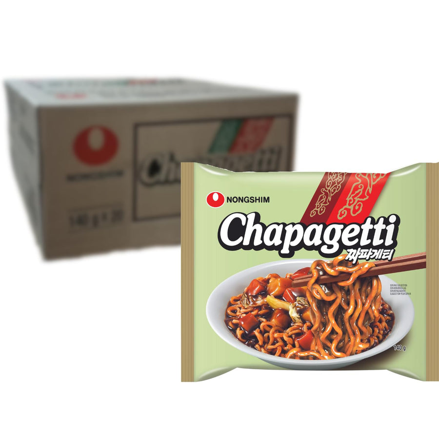 Nong Shim Instantnudeln Chapaghetti – Traditionelles Koreanisches Nudelgericht - Schnelle Zubereitung – 20Er Vorteilspack À 140G