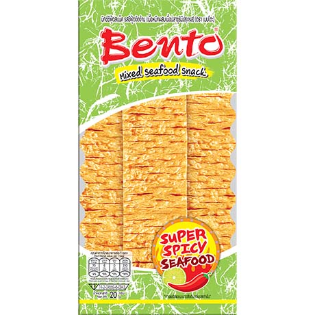 Bento Mix Meeresfrüchte Snack Super Spicy Geschmack 20g – 12er-Pack (12×20 g)