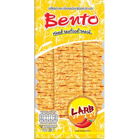 Bento Tintenfisch Snack Hot & Spicy 20g - Proteinreich – 12er-Pack (12×20 g)