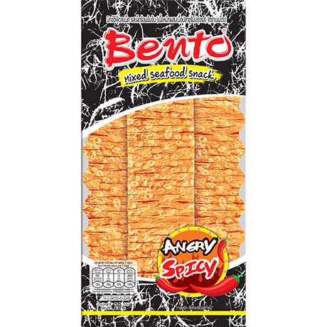 Bento Angry Spicy Mix Seafood Snack scharf 20g – 12er-Pack (12×20 g)