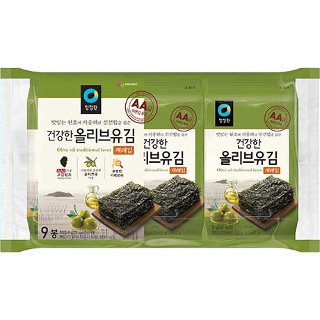 CHUNG JUNG ONE - Seetang Snack mit Maisöl 5 g – 9 x 5 g