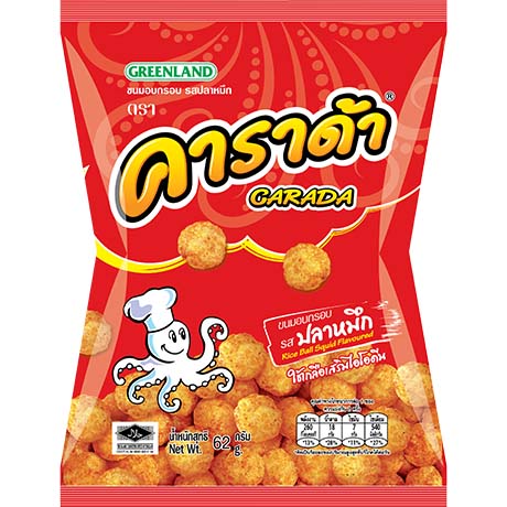 CARADA - Reisbällchen mit Tintenfischgeschmack 52 g – 6er-Pack (6×52 g)