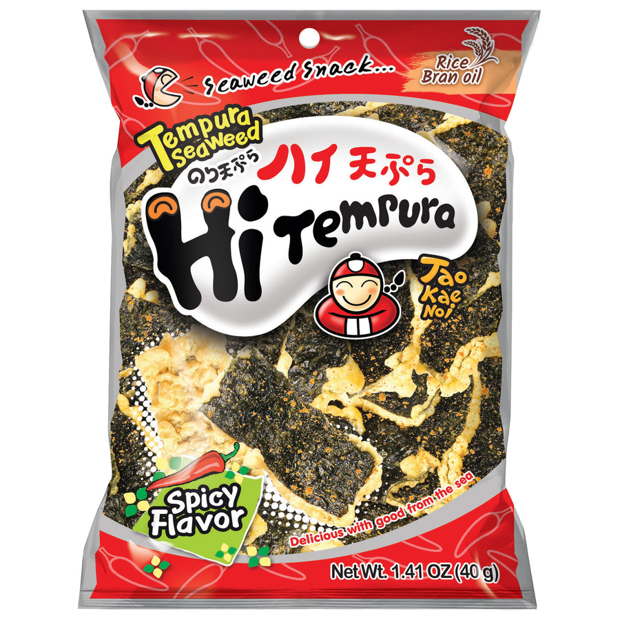 Taokaenoi Tempura Seetang Hitempura würziger Geschmack, 50 ml, 3 Stück – 4er-Pack (4×50 g)