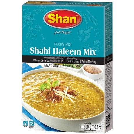 Shan Haleem Mix Masala (Linse, Weizenmischung) – Easy Cook Rezept – (300 g) – 4er-Pack (4×300 g)