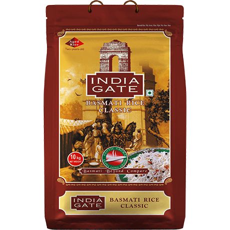 INDIA GATE Classic Basmati Rice (Aus Indien, Feines Langkorn) Aromatisch, Vorratspackung