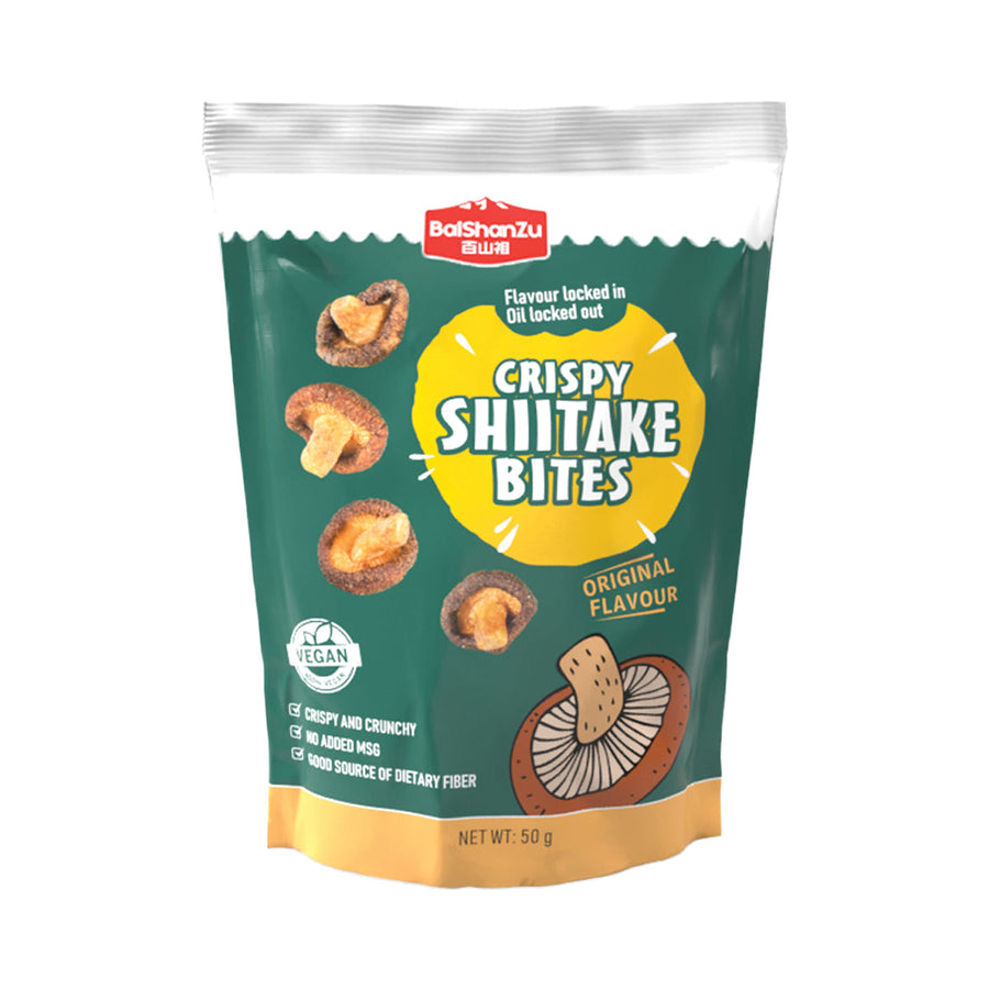 BaiShanZu Shitake Pilz Snack 50g – 4er-Pack (4×50 g)