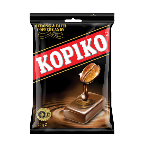Kopiko - Kaffee Bonbons + gratis Stevia Stick 120 g – 6er-Pack (6×120 g)