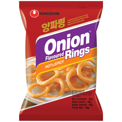 NONG SHIM NONGSHIM - Scharfe Zwiebelringe 40 g – 10er-Pack (10×40 g)