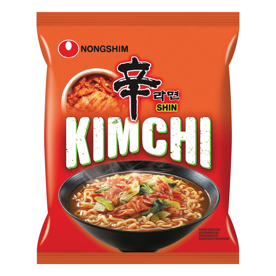 Instantnudeln Nong Shim Shin Veggie Kimchi Chapagetti (Kim Chi Ramen) 120 g – 10er-Pack (10×120 g)