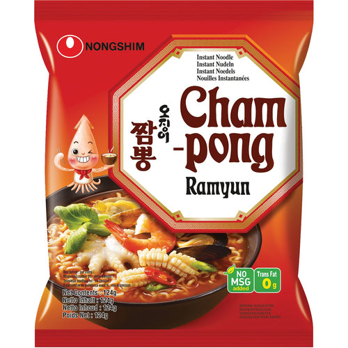NONG SHIM Nongshim Champong Instantnudelsuppe 124 g – 5er-Pack (5×124 g)