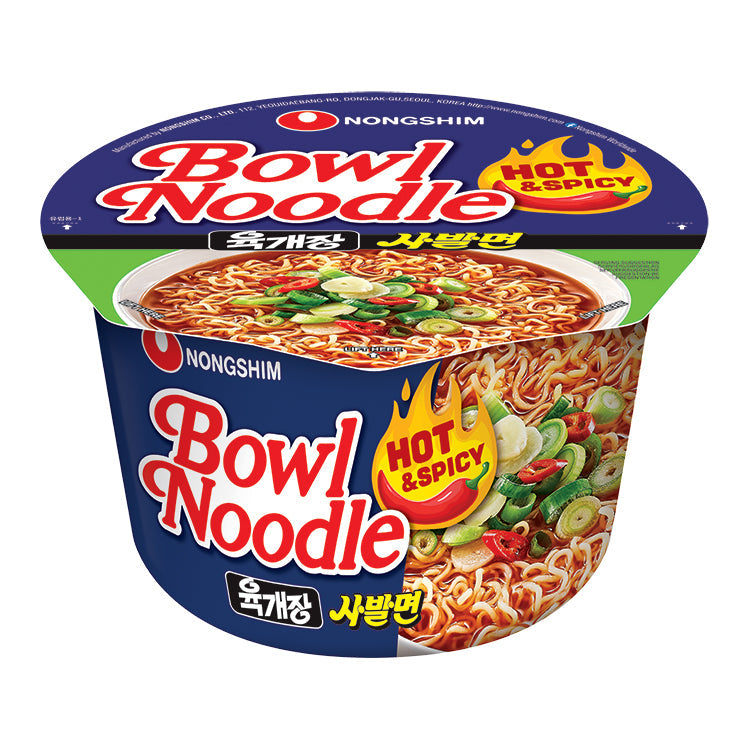 Nong Shim NONGSHIM - Instant Schüssel Nudeln Scharf 100 g (Art. 7358) – 6er-Pack (6×100 g)