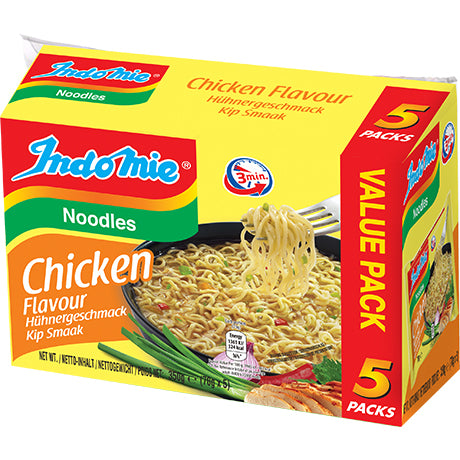 Indomie Instant Nudeln mit Huhngeschmack 70g – 5er-Pack (5x70g)