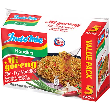 Indomie Mi Goreng Instant Nudeln 80 g – 5er-Pack (5x80g)