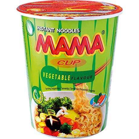 MAMA - Instantnudeln Gemüse Becher 70 g – 8er-Pack (8×70 g)